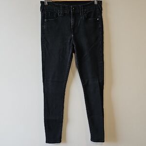True Religion Women's Black 30x29 Skinny Jeans